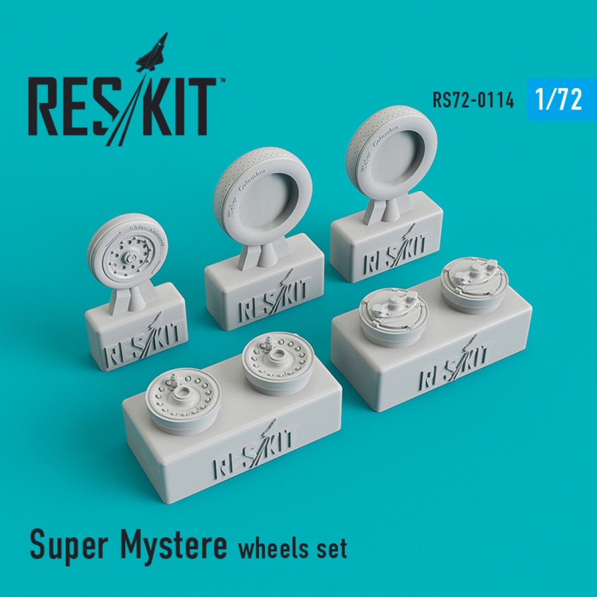 RESKIT RS72-0114 JEU DE ROUES SUPER MYSTÈRE 1/72