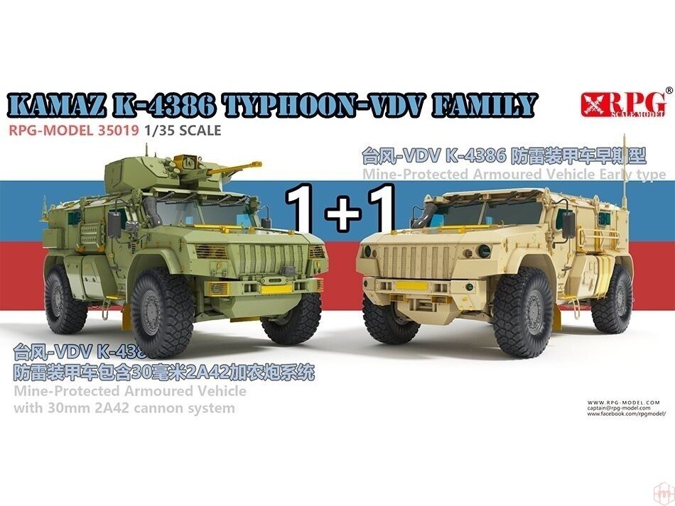 RPG Modèle 35019 KAMAZ K-4386 Typhoon-VDV Famille 1+1 1/35 – image 2