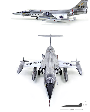 Academy 12576 USAF F-104C Vietnam War 1/72 – zdjęcie 5