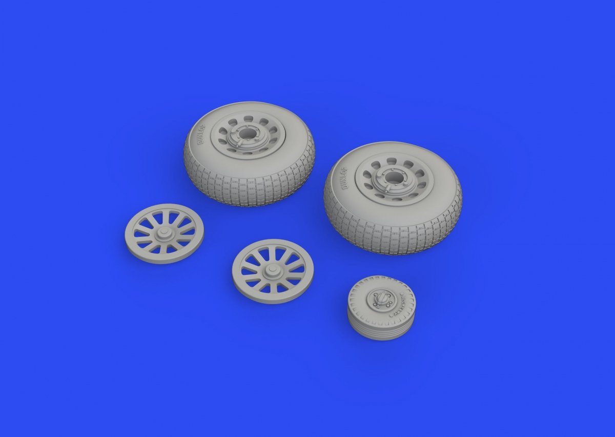 Eduard 648647 P-51D roues à bande de roulement à blocs 2 EDUARD 1/48 – image 3