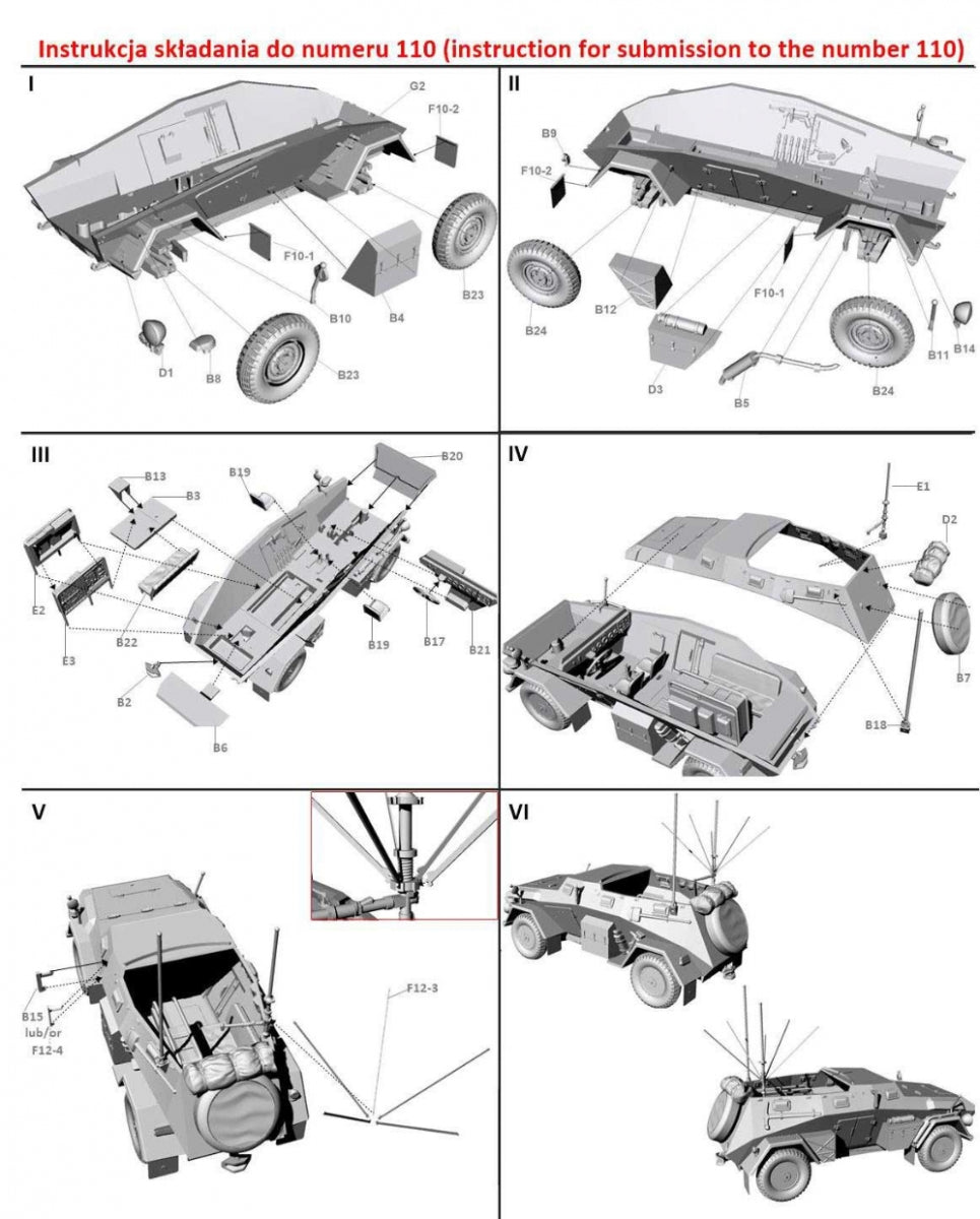 Premier véhicule de commandement allemand Sd.Kfz.247 Ausf.B avec station radio PL110 à combattre (échelle 1/72) – Bild 4