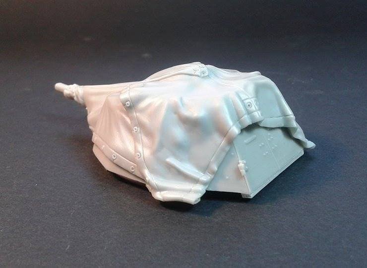 Panzer Art RE35-426 Tourelle de Panhard 178 avec filet de camouflage Zeltbahn 1/35 – Bild 3