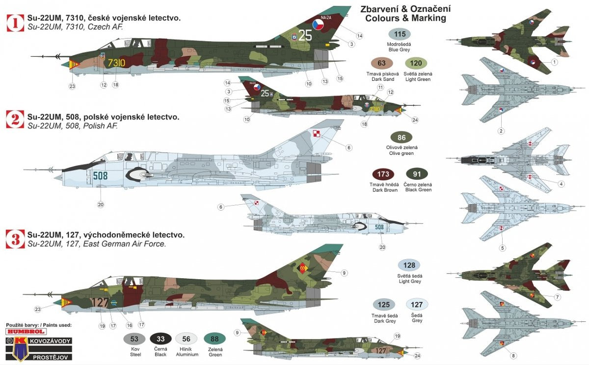 Kovozavody Prostejov KPM0207 Su-22UM Pacte de Warshaw 1/72 – image 2