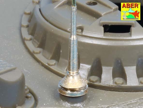 Ensemble d&amp;#39;antennes Aber R-33 pour chars russes tels que : T-34 ; T-55 ; T-62 ; T-72 et autres AVF (1/35) – image 6