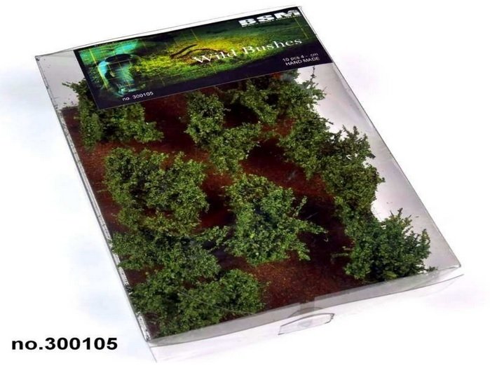 Bear's Scale Modeling 300105 Buissons sauvages (10 pièces)