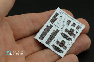 Intérieur imprimé en 3D et coloré sur papier décalcomanie Quinta Studio QD48151 F-104S-ASA (Hasegawa) 1/48 – immagine 6