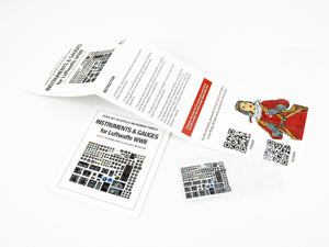 Ensemble d&amp;#39;instruments et de jauges Red Fox Studio QS-48181 pour la Luftwaffe Seconde Guerre mondiale, échelle 1/48 – image 3