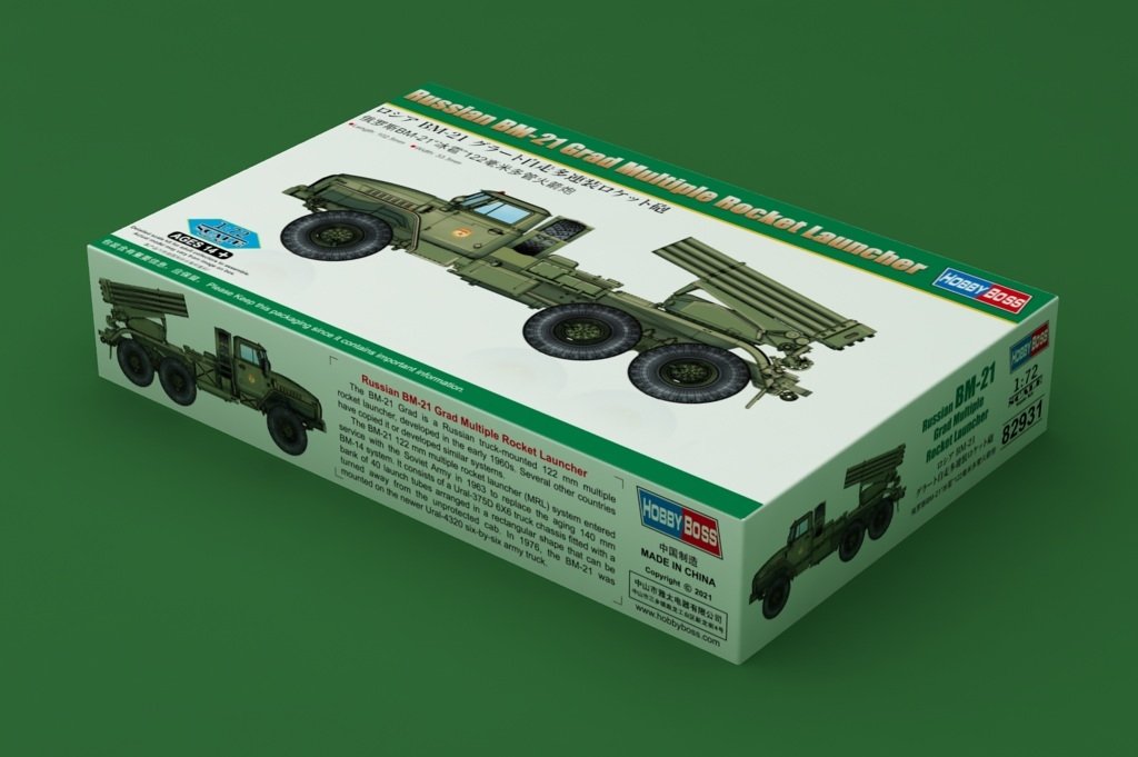 Hobby Boss 82931 Russian BM-21 Grad Multiple Rocket Launcher 1/72 – zdjęcie 2