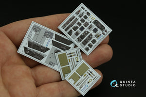 Intérieur imprimé en 3D et coloré sur papier décalcomanie Quinta Studio QD48374 F/A-18F (version initiale) (Hobby Boss) 1/48 – immagine 5