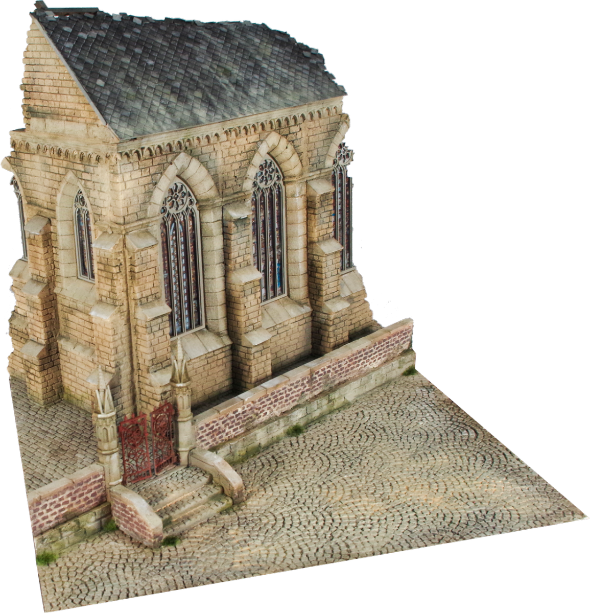 RT-Diorama 35040 Socle de diorama : Cour d&amp;#39;église 1/35 – imagen 4