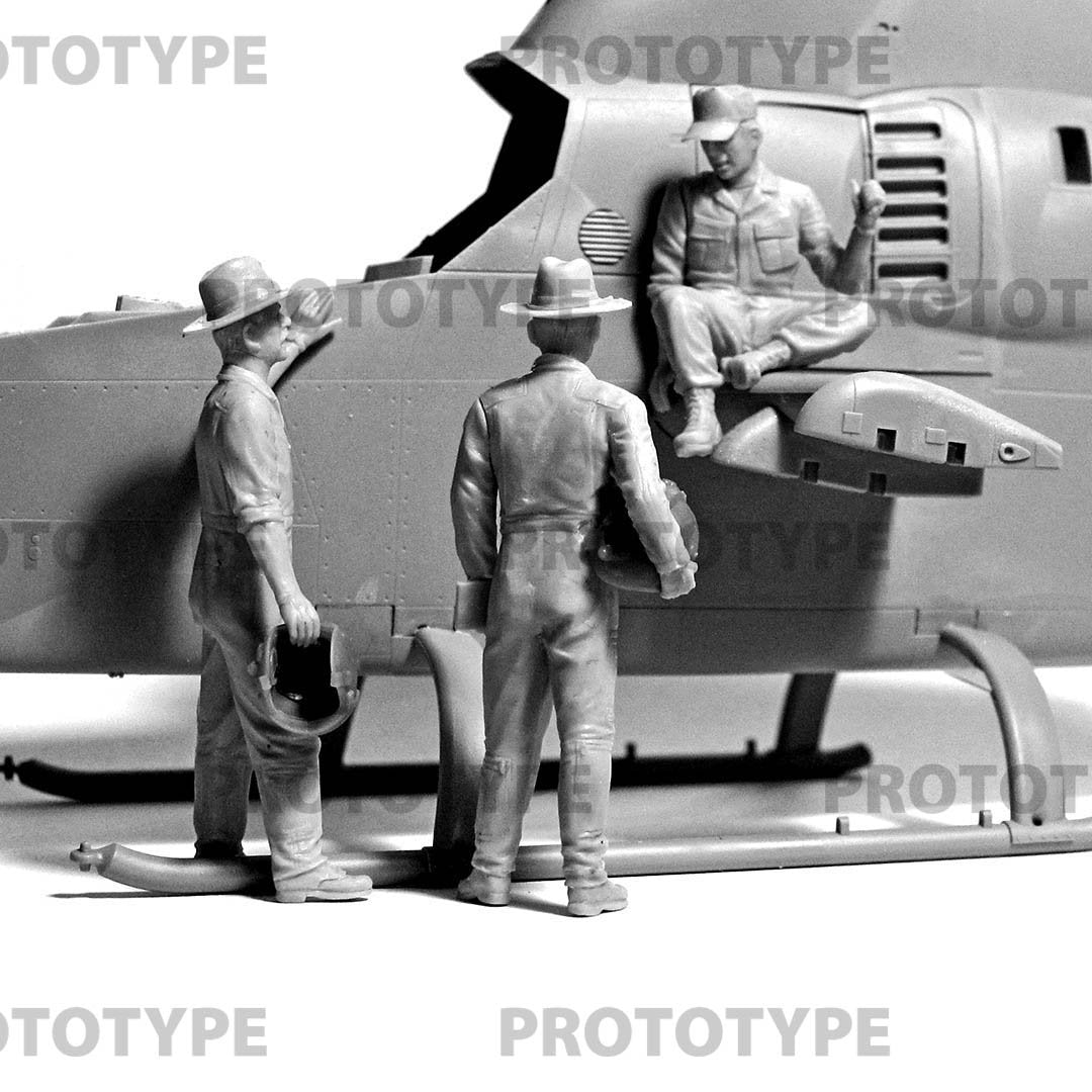 ICM 32114 Pilotes d&amp;#39;hélicoptères américains Guerre du Vietnam 1/32 – image 4