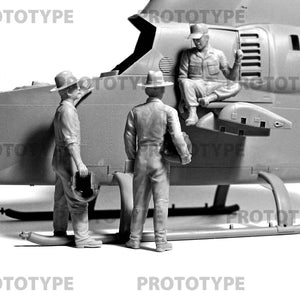 ICM 32114 Pilotes d&amp;#39;hélicoptères américains Guerre du Vietnam 1/32 – image 4