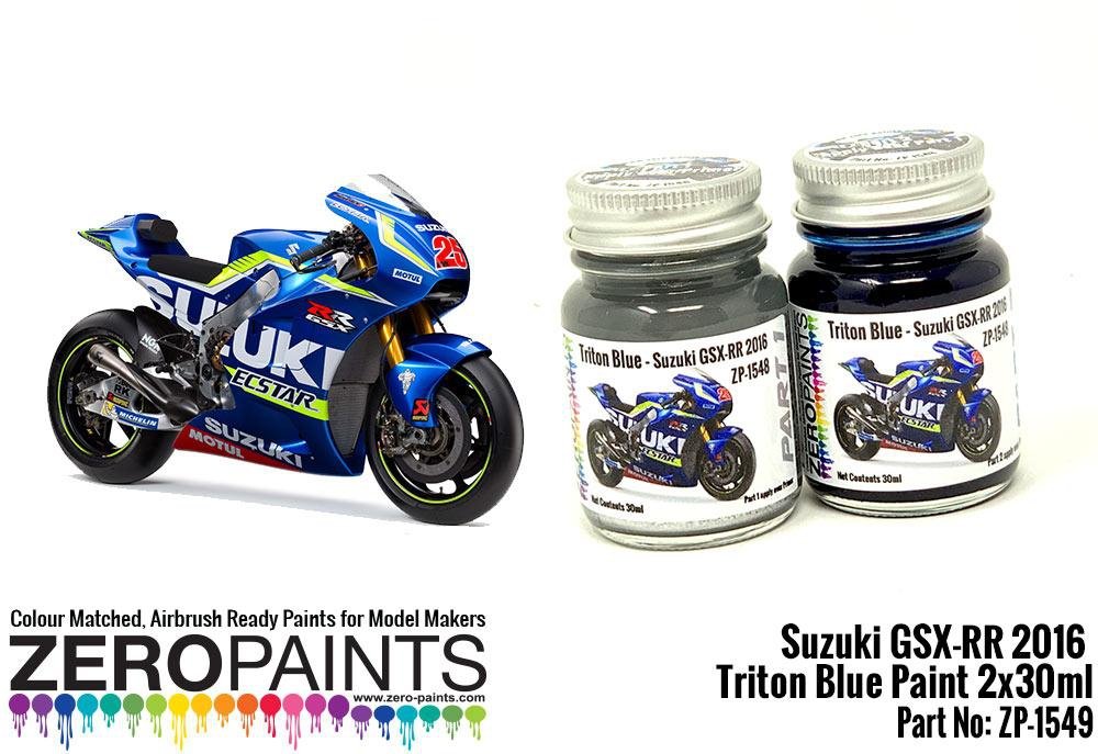 Peinture Zero Paints ZP-1549 Suzuki GSX-RR 2016 - Bleu Triton - 2 x 30 ml