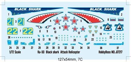 Hobby Boss 87217 Ka-50 Hélicoptère d&amp;#39;attaque Black Shark (1/72) – image 3