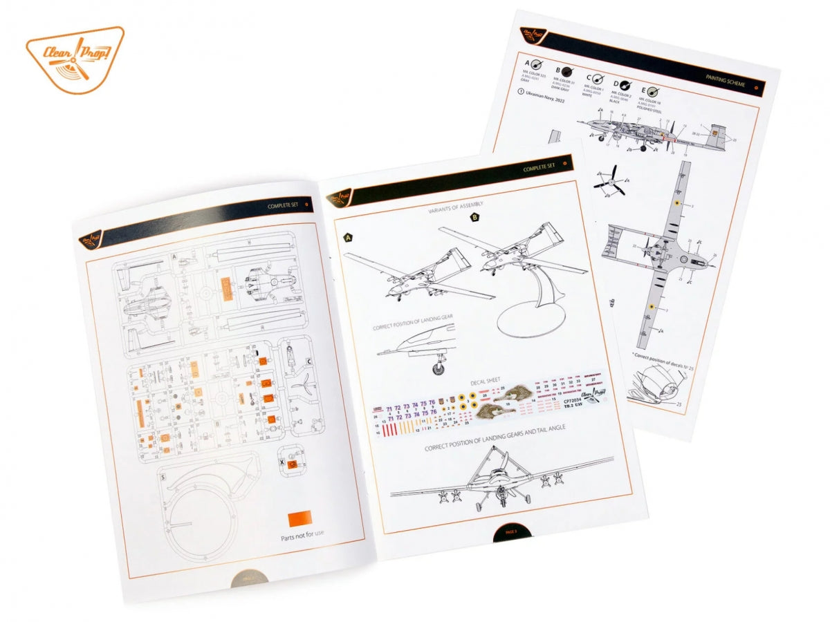Clear Prop! CP72034 TB.2 UAV UKRAINIAN NAVY STARTER KIT 1/72 – image 8