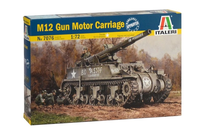 Italeri 7076 M12 Canon Motor Carriage (1/72) 