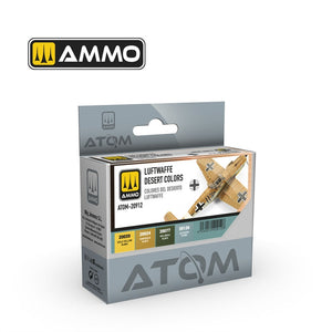 AMMO par Mig Jimenez 20912 Peinture acrylique ATOM : Set de couleurs désert Luftwaffe