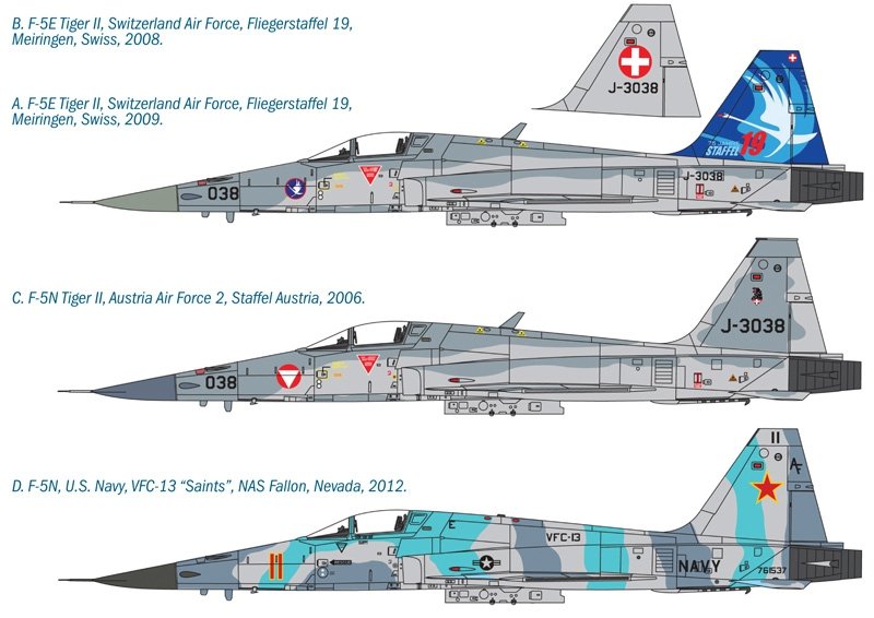 Italeri 1363 F-5E/N Tiger II 1/72 – image 2