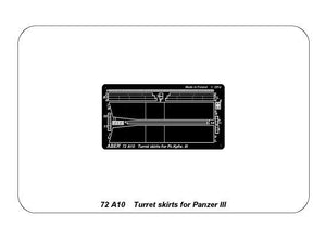 Aber 72A10 Osłony wieży do PzKpfw III / Turret skirts for PzKpfw III 1/72 – zdjęcie 6