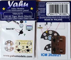 Yahu YMA3270 Tiger Moth (noir) ICM 1/32