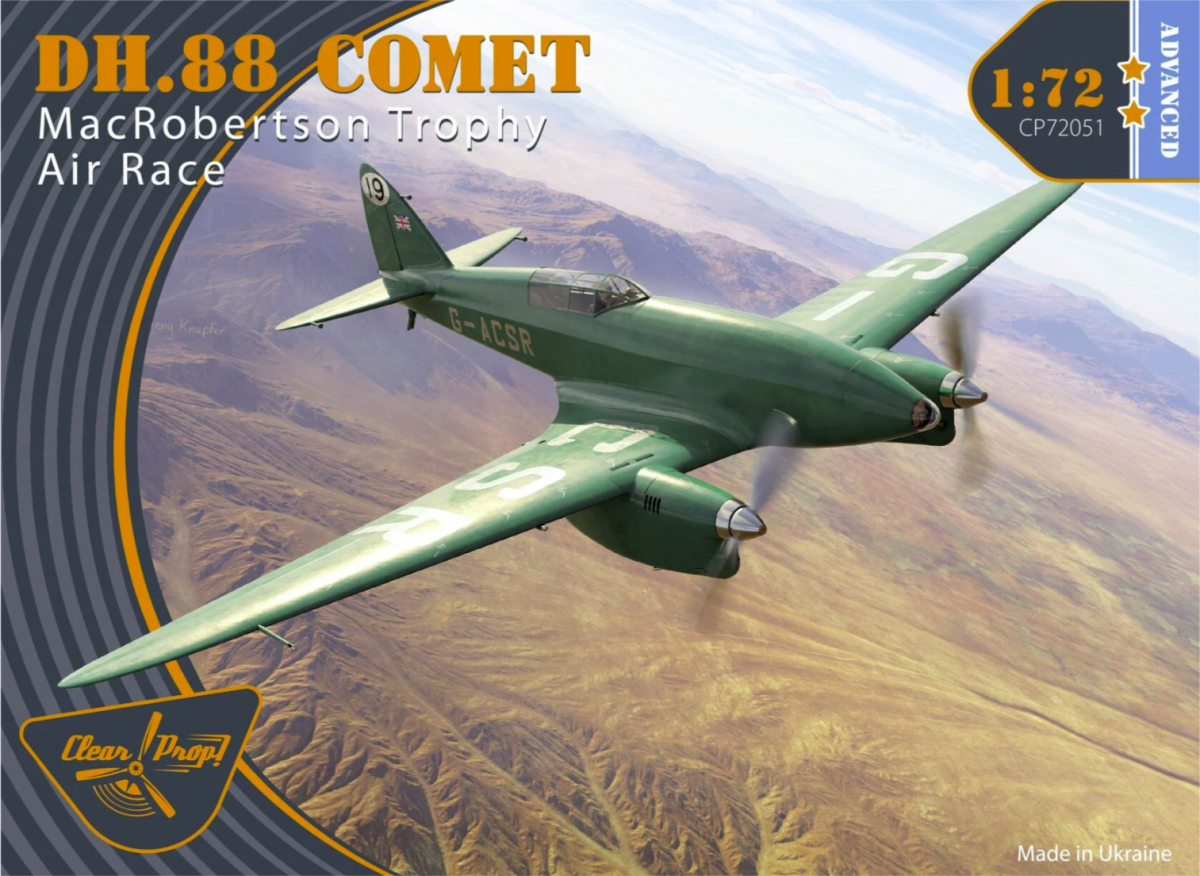 Hélice transparente ! CP72051 DH.88 COMET DH.88 Comet MacRobertson Trophy Air Race KIT AVANCÉ 1/72