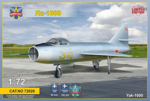 Modelsvit 72026 Démonstrateur supersonique Yak-1000 1/72