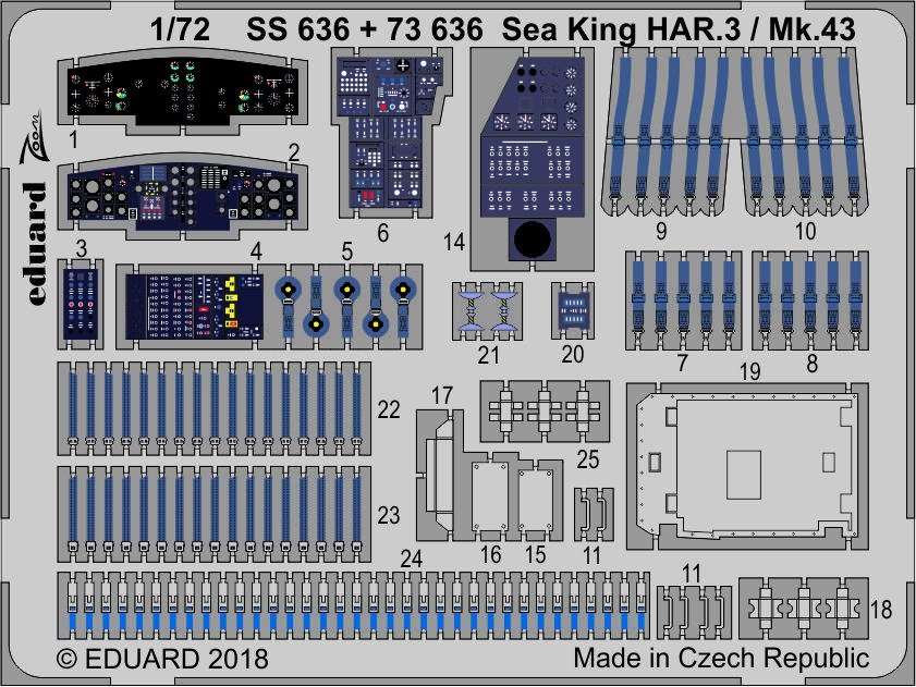 Eduard SS636 Sea King HAR.3 / Mk.43 AIRFIX 1/72
