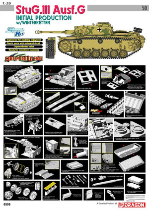 Cyber Hobby 6598 StuG.III Ausf.G Initial 1/35 – zdjęcie 2