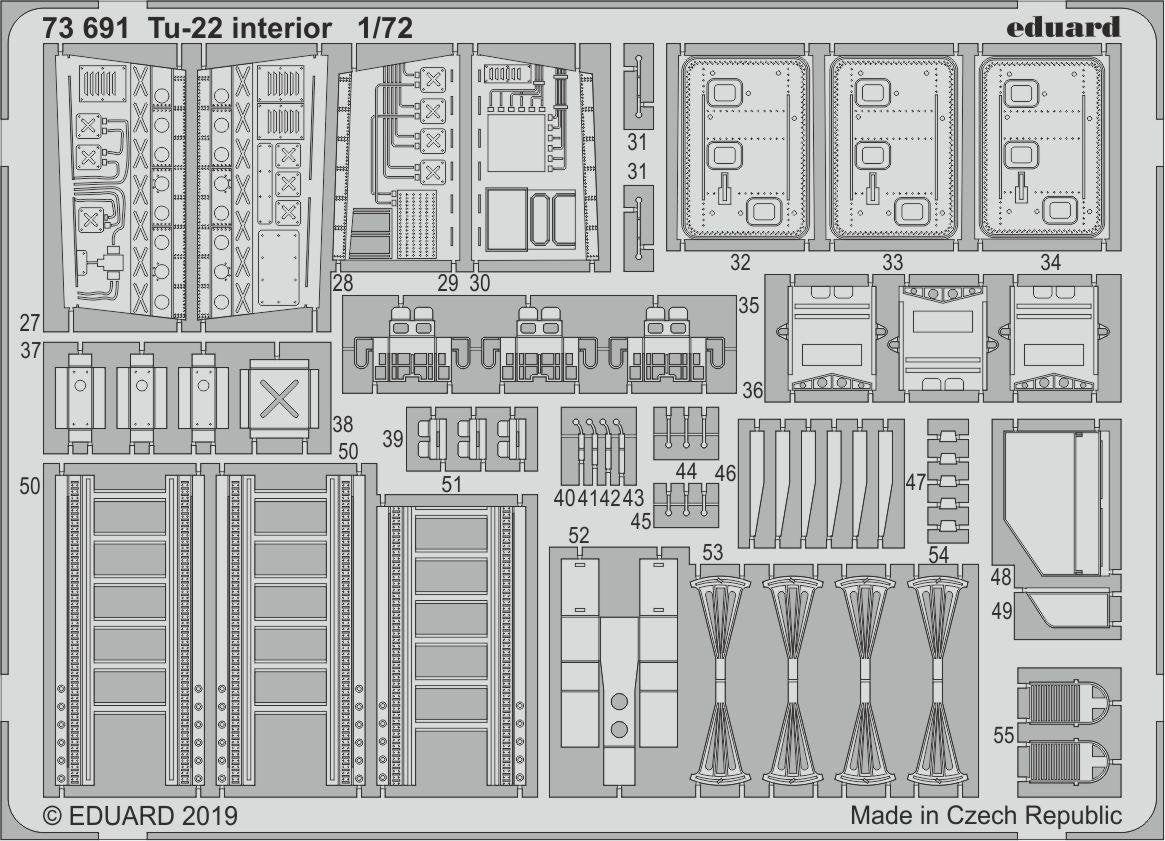 Intérieur du Tu-22 Eduard 73691 au 1/72 TRUMPETER – immagine 2