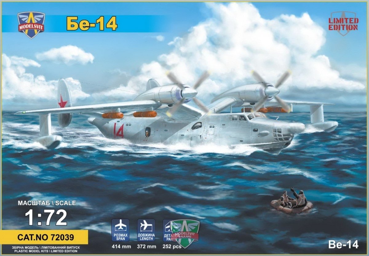 Maquette Modelsvit 72039 Beriev Be-14 Hydravion SAR tous temps 1/72