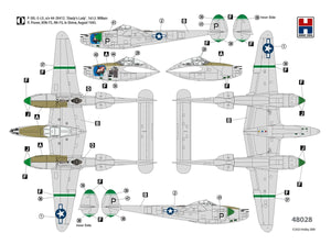 Hobby 2000 48028 P-38L Lightning 80e Escadron de Chasse (ACADEMY + CARTOGRAPHIE + MASQUES) 1/48 – image 3