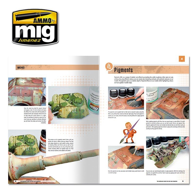 AMMO de Mig Jimenez 6098 LE GUIDE DE MODÉLISATION POUR LA ROUILLE ET L&amp;#39;OXYDATION (Anglais) – Bild 6