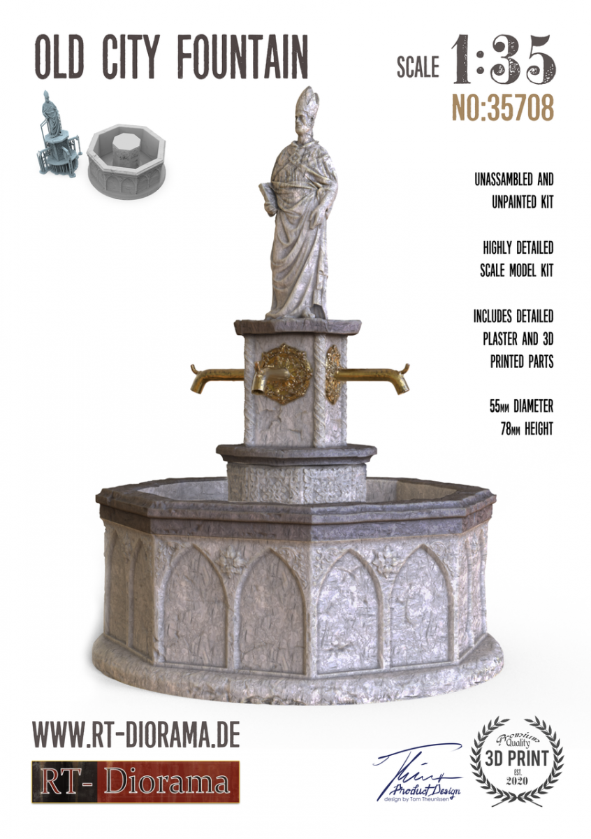 RT-Diorama 35708 Fontaine de la Vieille Ville 1/35