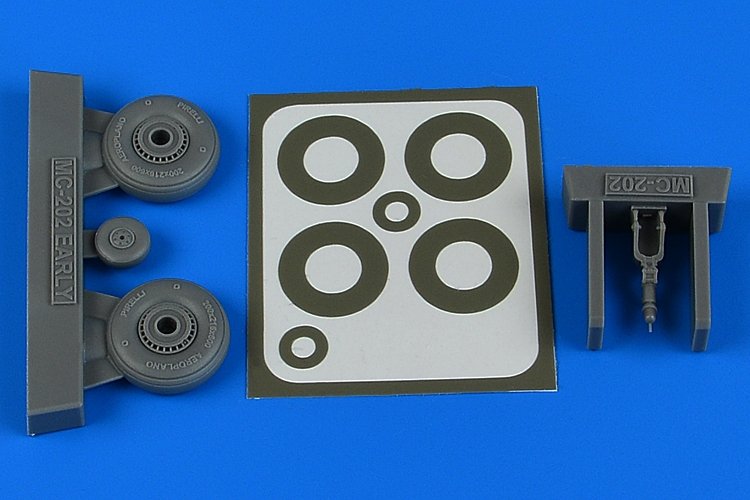 Aires 4808 Macchi Mc.202 - Roues et masques de peinture (première génération) 1/48 HASEGAWA / EDUARD