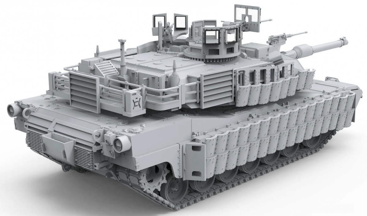 Maquette Meng 72-003 Char de combat principal américain M1A2 SEP ABRAMS TUSK II 1/72 – imagen 3