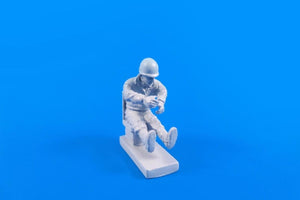 Figurine CMK F48310 de pilote américain de la Seconde Guerre mondiale pour kit CMK Weasel au 1/48