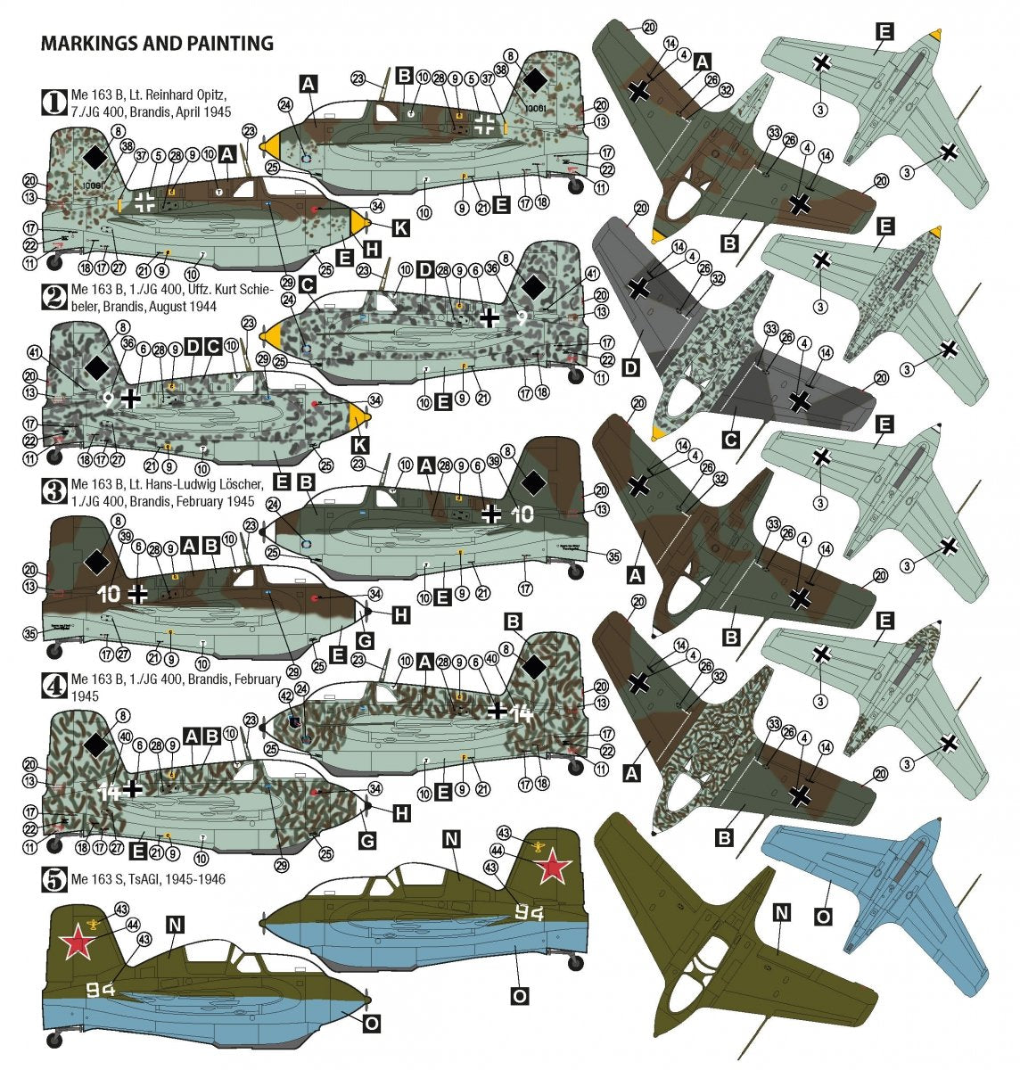 Hobby 2000 72061 Messerschmitt Me 163 B/S Komet (ACADEMY + CARTOGRAF + MASQUES) 1/72 – image 2