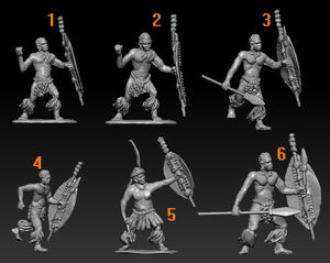 Hat 8316 Unmarried Zulu Warriors 1/72
