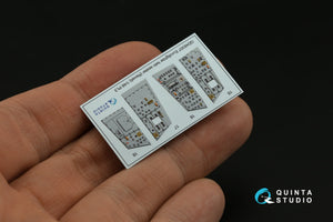 Intérieur coloré imprimé en 3D sur papier décalcomanie pour Eurofighter biplace Quinta Studio QD48307 (Revell) 1/48 – immagine 6