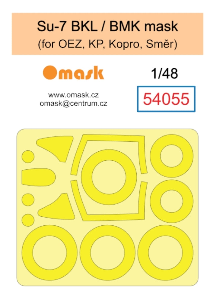Masque Omask 54055 Su-7 BKL / BMK (pour OEZ, KP, Kopro, Smer) 1/48