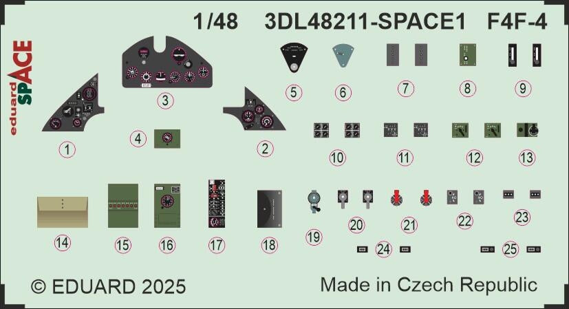 Eduard 3DL48211 F4F-4 SPACE Academy 1/48 – Bild 3