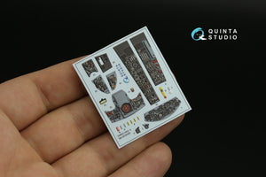 Intérieur coloré imprimé en 3D sur papier décalcomanie (Italeri) pour F-104J (Quinta Studio QDS-32188) (petite version) 1/32 – immagine 5