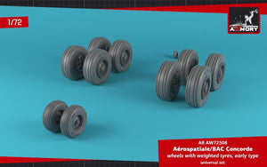 Roues de Concorde Armory Models AW72508 avec pneus lestés, échelle 1/72 (début de la série) – image 4