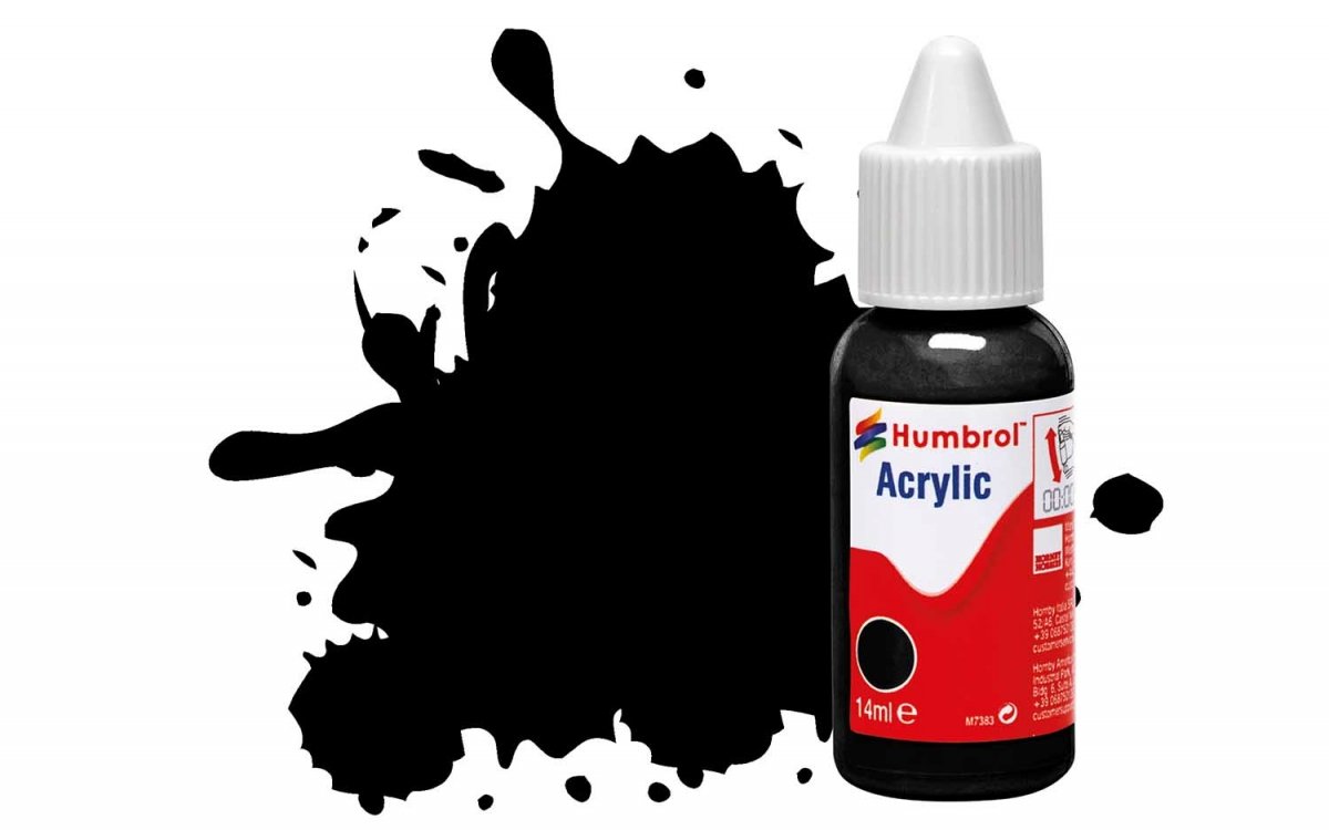 Humbrol DB0021 N° 21 Noir - Brillant 14 ml.