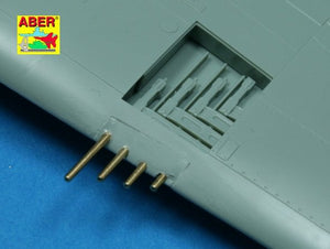 Aber A48 109 Set of 8 turned cal .50 (12,7mm) U.S. Browning M2 barrels for P-47 Thunderbolt 1/48 – zdjęcie 3