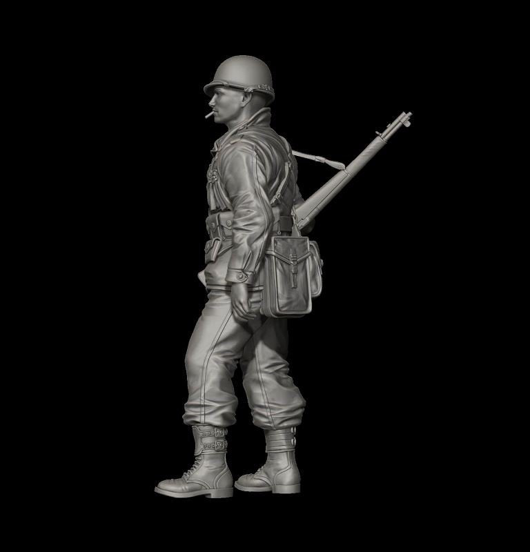 Panzer Art FI35-094 Soldat américain en uniforme M43 n° 1 1/35 – immagine 3