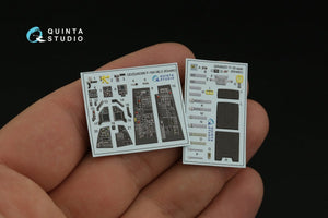 Intérieur imprimé en 3D et coloré sur papier décalcomanie Quinta Studio QD48388 F-16A MLU (Kinetic) à l&amp;#39;échelle 1/48 – immagine 4