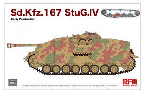 Maquette Rye Field 5060 Sd.Kfz.167 StuG.IV Première production avec chenilles fonctionnelles, échelle 1/35