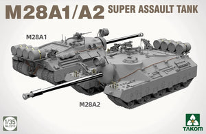 Takom 2209W T28 BOX MODELING GUIDE + T28 SUPER HEAVY TANK + M28A1/A2 SUPER ASSAULT TANK 1/35