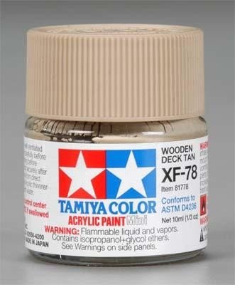 Peinture acrylique Tamiya XF78 Pont en bois beige (81778) 10 ml – immagine 2